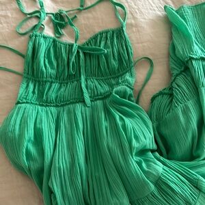 XS green FP maxi dress